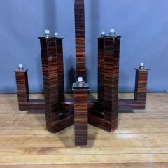 Eight Arm Rosewood Laminate Chandelier - 1319496