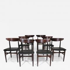 Eight E W Bach Danish Rosewood Dining Chairs - 3161046