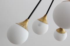 Eight Glass Stilnovo Globe Chandelier - 427239