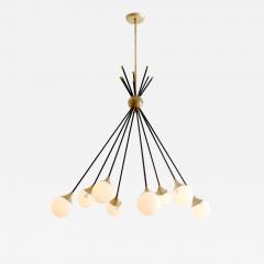Eight Glass Stilnovo Globe Chandelier - 429491