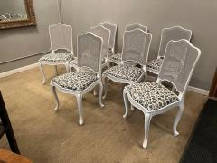 Eight Louis XV Style Cane Back Dining Chairs with Slip Seats - 2992287