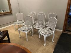 Eight Louis XV Style Cane Back Dining Chairs with Slip Seats - 2992294