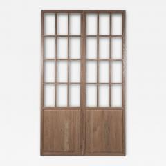 Eight Vintage Glazed Oak Panels - 4640790