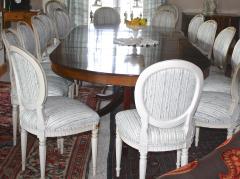 Eighteen Louis XVI Revival Dining Chairs En Peinte - 1464238