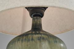 Eigil Henriksen Glazed Stoneware Table Lamp by Eigil Hinrichsen Denmark Mid 20th Century - 4414977