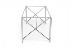 Eileen Gray Eileen Gray Mid Century American Modern Polished Chrome X Form Table Frame - 4273515