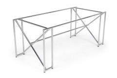 Eileen Gray Eileen Gray Mid Century American Modern Polished Chrome X Form Table Frame - 4273516