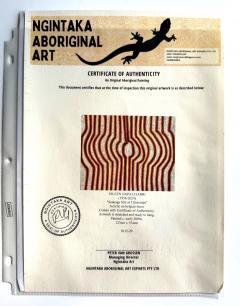 Eileen Napatjarri Large Abstract Dreamtime Aboriginal Painting by Eileen Napatjarri - 4265522