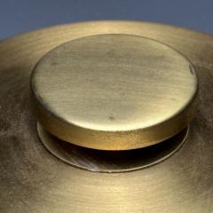 Einar B ckstr m Swedish Mid Century Modern Table Lamps Leather Brass 1940s - 3630279