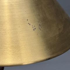 Einar B ckstr m Swedish Mid Century Modern Table Lamps Leather Brass 1940s - 3630285