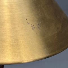 Einar B ckstr m Swedish Modern Leather Brass Rare Table Lamp Sweden 1940s - 4216388