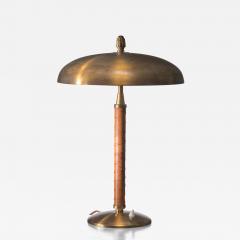 Einar Backstrom Einar Ba ckstro m Brass and Leather Table Lamp - 3130539