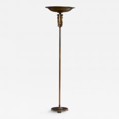 Einar Backstrom Floor Lamp in Brass Sweden 1940s - 4771189