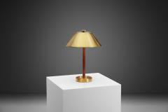 Einar Backstrom Swedish Modern Model 5014 Brass Table Lamp by Einar B ckstr m Sweden 1940s - 2917195