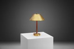 Einar Backstrom Swedish Modern Model 5014 Brass Table Lamp by Einar B ckstr m Sweden 1940s - 2917201