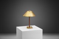 Einar Backstrom Swedish Modern Model 5014 Brass Table Lamp by Einar B ckstr m Sweden 1940s - 2917214