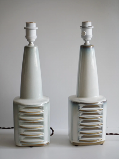 Einar Johansen A pair of stoneware table lamps by Einar Johansen - 4277473