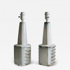 Einar Johansen A pair of stoneware table lamps by Einar Johansen - 4279288