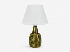 Einar Johansen Einar Johansen Danish Modern Green Stoneware Table Lamp Denmark 1970s - 4386360