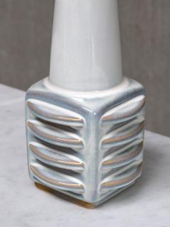 Einar Johansen Einar Johansen Misty Blue Glazed Ceramic Table Lamp S holm Denmark 1960s - 4495386