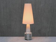 Einar Johansen Einar Johansen Misty Blue Glazed Ceramic Table Lamp S holm Denmark 1960s - 4495388