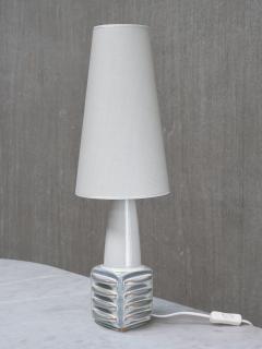 Einar Johansen Einar Johansen Misty Blue Glazed Ceramic Table Lamp S holm Denmark 1960s - 4495392