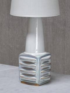 Einar Johansen Einar Johansen Misty Blue Glazed Ceramic Table Lamp S holm Denmark 1960s - 4495393