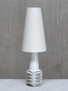 Einar Johansen Einar Johansen Misty Blue Glazed Ceramic Table Lamp S holm Denmark 1960s - 4495394