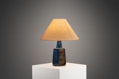 Einar Johansen Einar Johansen Rectangular Stoneware Table Lamp for S holm Denmark ca 1960s - 4146423