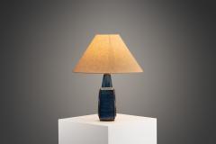 Einar Johansen Einar Johansen Rectangular Stoneware Table Lamp for S holm Denmark ca 1960s - 4146433