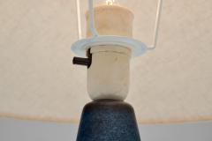 Einar Johansen Einar Johansen Rectangular Stoneware Table Lamp for S holm Denmark ca 1960s - 4146449