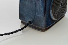 Einar Johansen Einar Johansen Rectangular Stoneware Table Lamp for S holm Denmark ca 1960s - 4146451