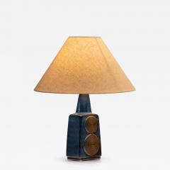 Einar Johansen Einar Johansen Rectangular Stoneware Table Lamp for S holm Denmark ca 1960s - 4148723