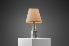 Einar Johansen Einar Johansen Stoneware Table Lamp for S holm Stent j Bornholm Denmark 1960s - 3112605