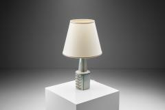 Einar Johansen Einar Johansen Stoneware Table Lamp for S holm Stent j Bornholm Denmark 1960s - 3112608