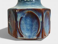 Einar Johansen Einar Johansen Table Lamp Blue Glazed Ceramic Denmark 1960s - 4468899