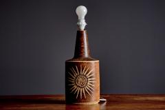 Einar Johansen Huge Ceramic Table Lamp by Einar Johansen for S holm with Stylised Sun - 4760937