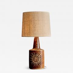 Einar Johansen Huge Ceramic Table Lamp by Einar Johansen for S holm with Stylised Sun - 4761020