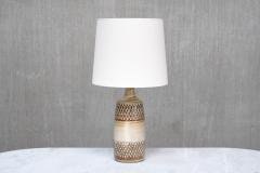 Einar Johansen Large Einar Johansen Ceramic Relief Table Lamp S holm Stent j Denmark 1960s - 4750933