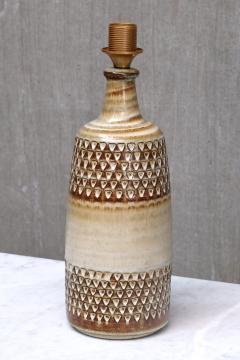 Einar Johansen Large Einar Johansen Ceramic Relief Table Lamp S holm Stent j Denmark 1960s - 4750936