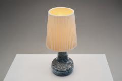 Einar Johansen Model 3041 Stoneware Table Lamp by Einar Johansen Denmark ca 1960s - 2953632