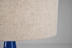 Einar Johansen Pair of 1020 Blue Ceramic Table Lamps by Einar Johansen Denmark ca 1960s - 4711045