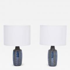 Einar Johansen Pair of Blue Midcentury Table Lamps Model 1034 by Einar Johansen for Soholm - 3149727