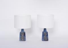 Einar Johansen Pair of Blue Midcentury Table Lamps Model 1097 by Einar Johansen for Soholm - 3144131