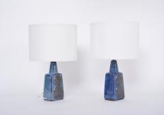 Einar Johansen Pair of Blue Midcentury Table Lamps Model 1097 by Einar Johansen for Soholm - 3144132