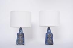 Einar Johansen Pair of Blue Midcentury Table Lamps Model 1097 by Einar Johansen for Soholm - 3144133