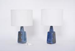Einar Johansen Pair of Blue Midcentury Table Lamps Model 1097 by Einar Johansen for Soholm - 3144136