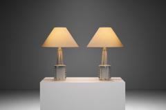 Einar Johansen Pair of Einar Johansen Stoneware Table Lamps for S holm Stent j Denmark 1960s - 3681688