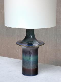 Einar Johansen Pair of Einar Johansen Table Lamps in Glazed Stoneware S holm Denmark 1960s - 4174091