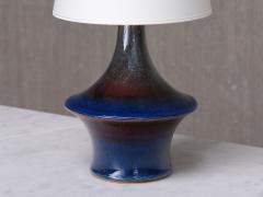 Einar Johansen Pair of Einar Johansen Table Lamps in Glazed Stoneware S holm Denmark 1960s - 4391248